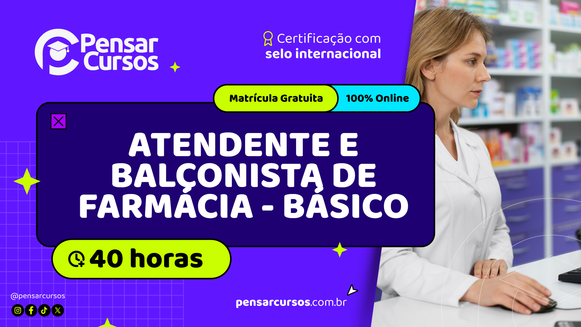 Atendente e Balconista de Farmácia - Básico
