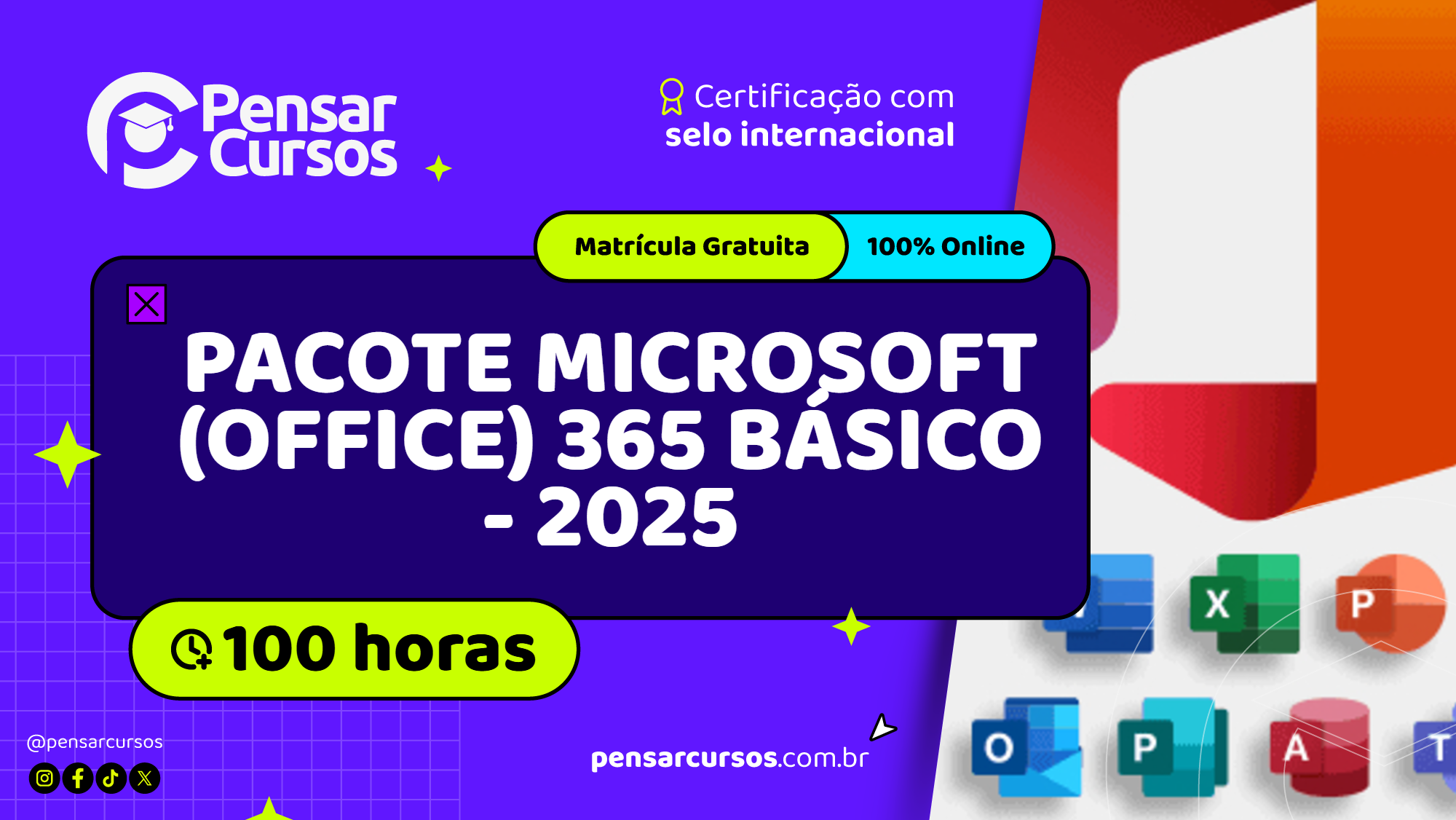 Pacote Microsoft (Office) 365 Básico - 2025