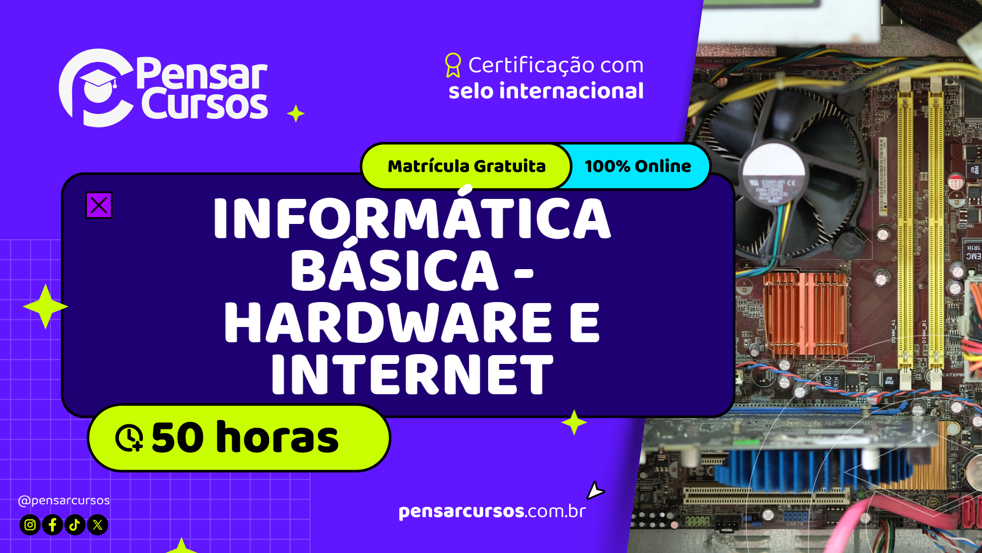 Curso Informática Básica - Hardware e Internet