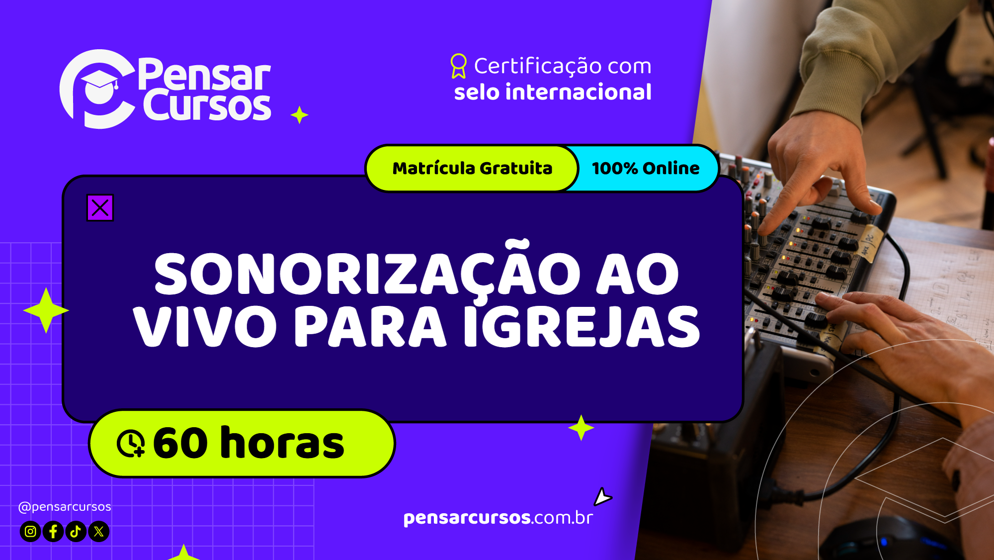 Sonorização ao Vivo para Igrejas