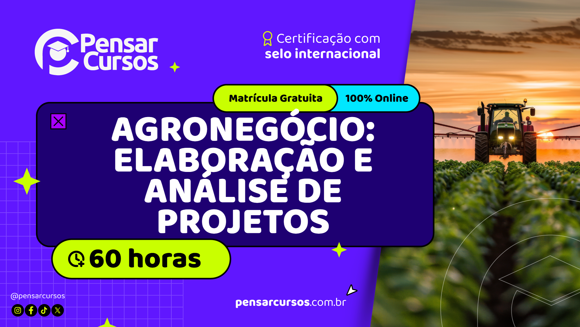 Agronegócio: Elaboração e Análise de Projetos 