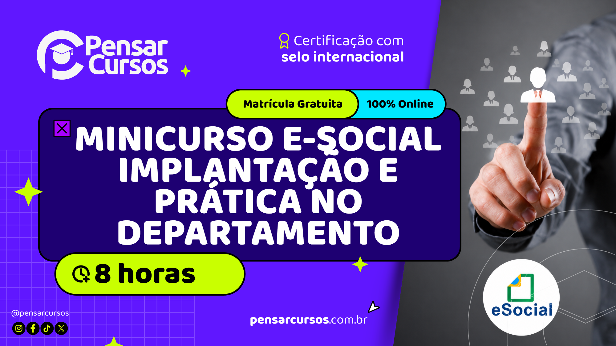 Minicurso E-Social Implantação e Prática no Departamento