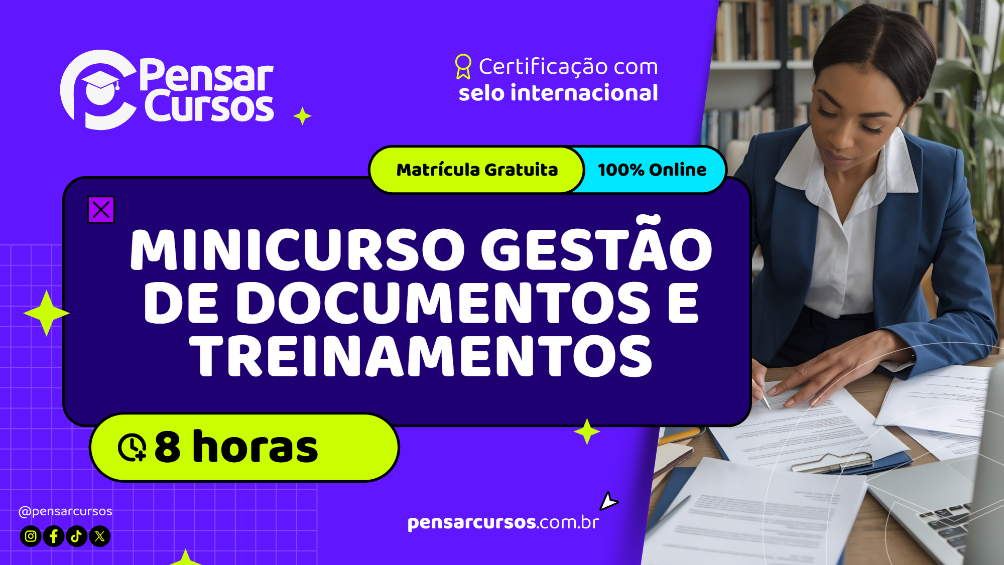 Minicurso Gestão de Documentos e Treinamentos