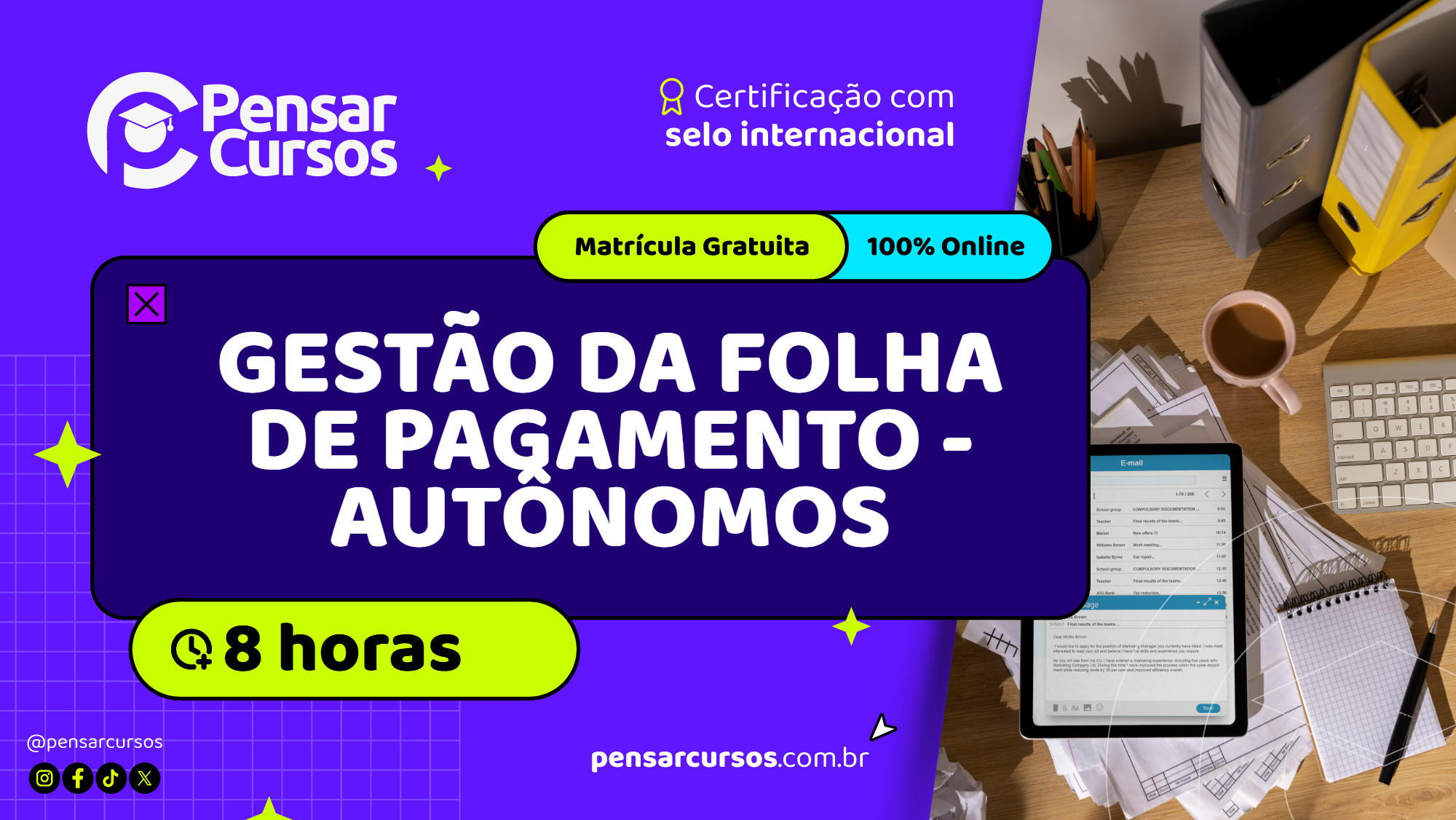 Minicurso Gestão da Folha de Pagamento - Autônomos