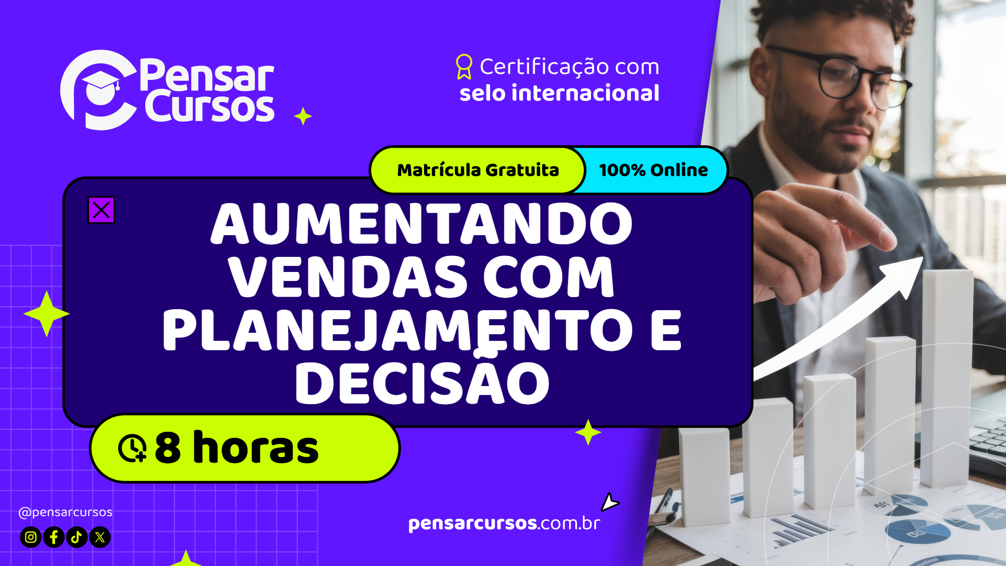 Minicurso Aumentando Vendas com Planejamento e Decisão