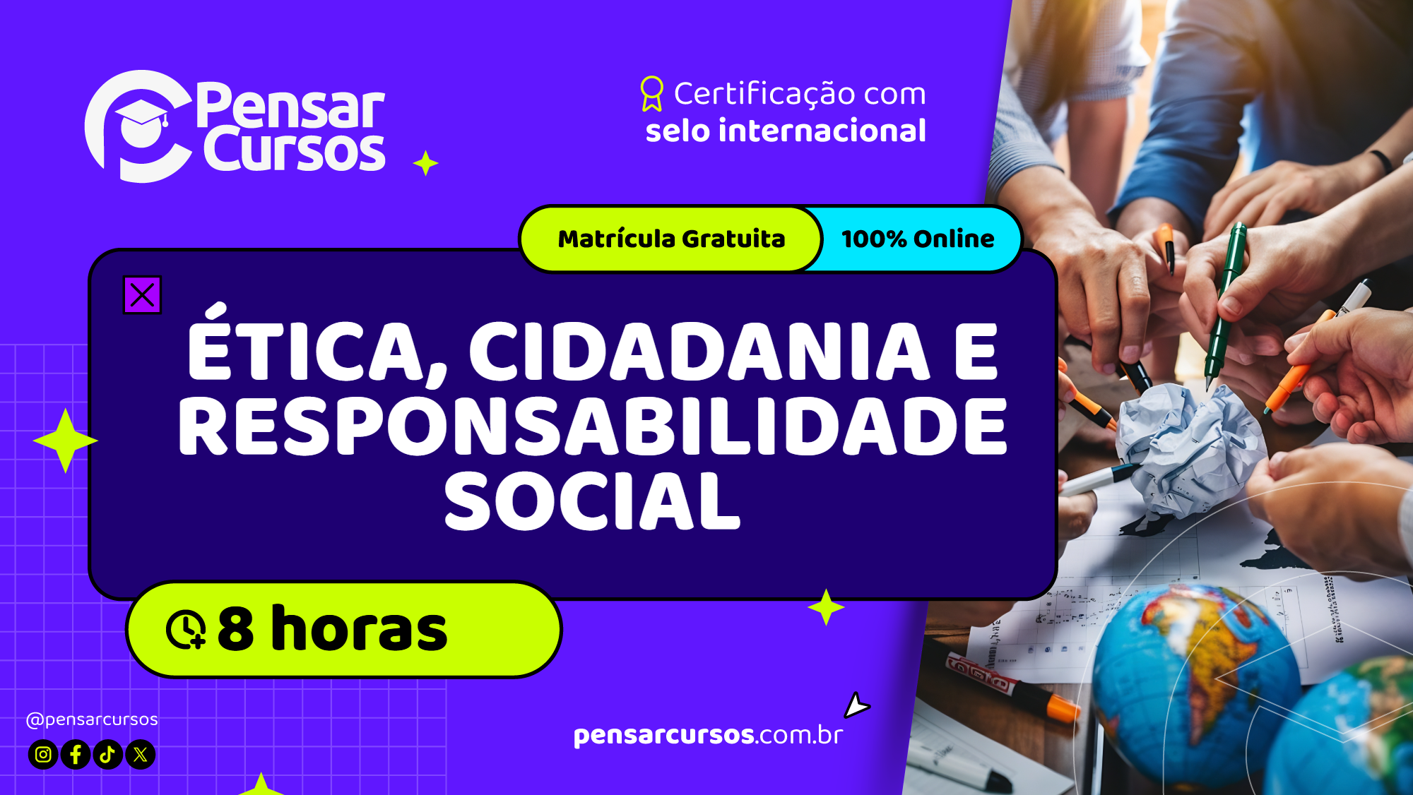 Minicurso Ética, Cidadania e Responsabilidade Social
