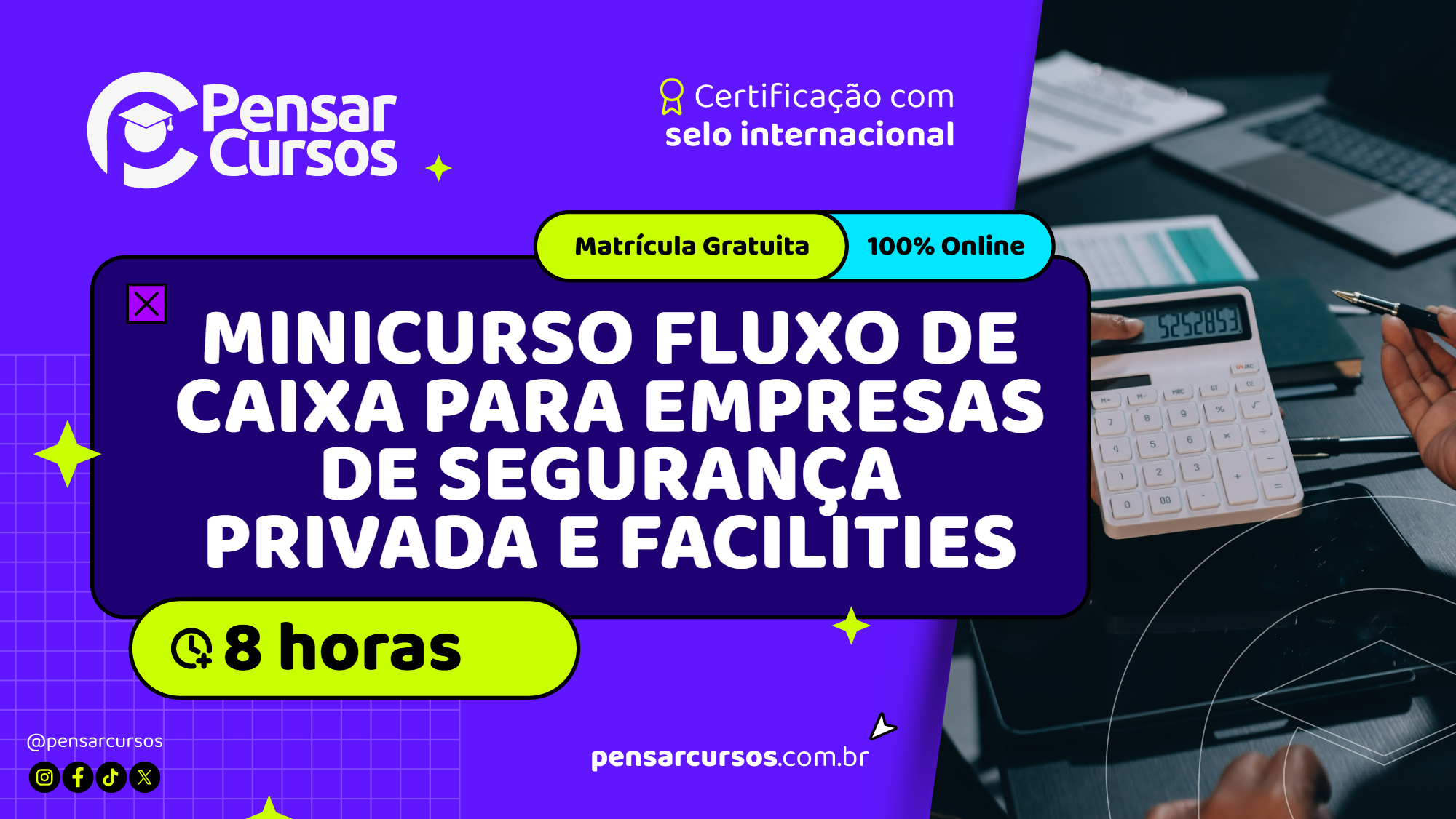 Minicurso Fluxo de Caixa para Empresas de Segurança Privada e Facilities