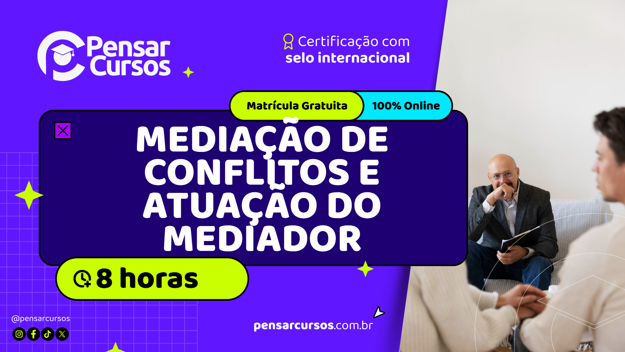 Minicurso Mediação de Conflitos e Atuação do Mediador