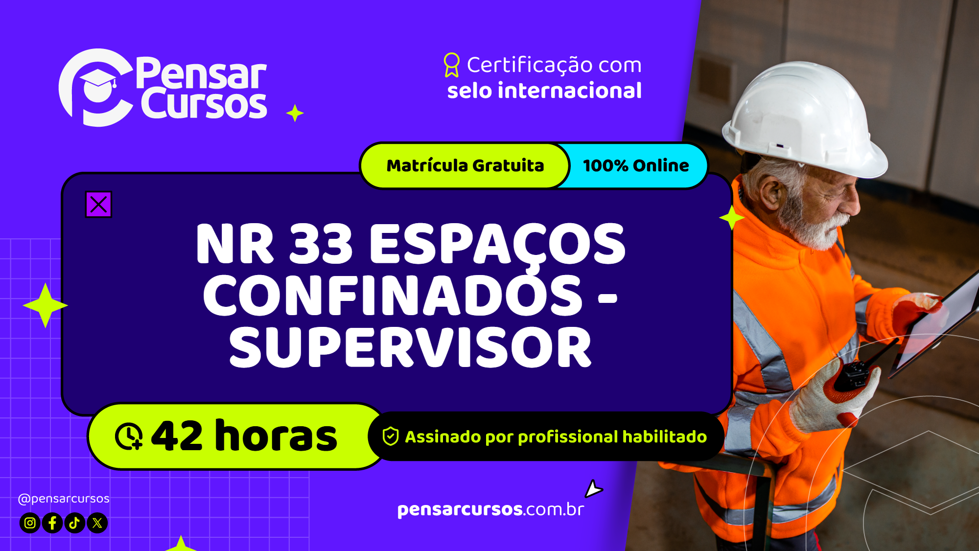 NR 33 Espaços Confinados - Supervisor