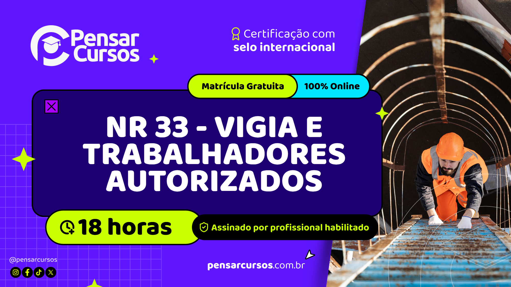 NR 33 - Vigia e Trabalhadores Autorizados. 