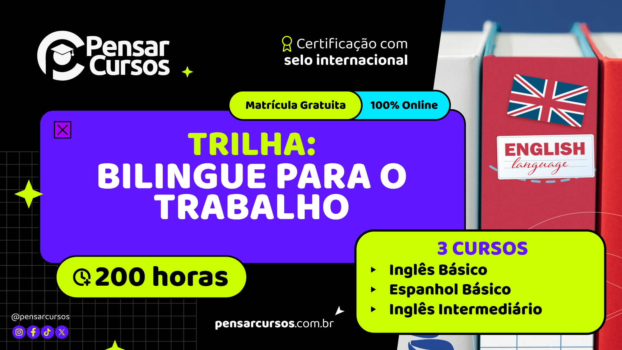 Trilha Bilingue para o trabalho