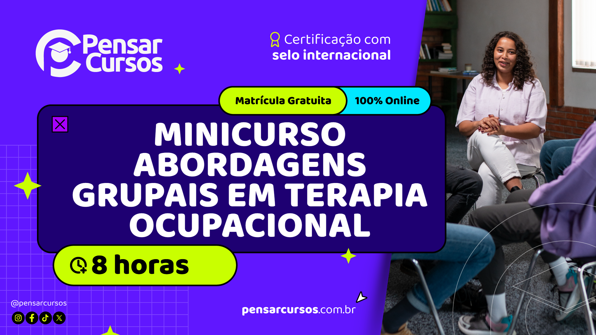 Minicurso Abordagens Grupais em Terapia Ocupacional