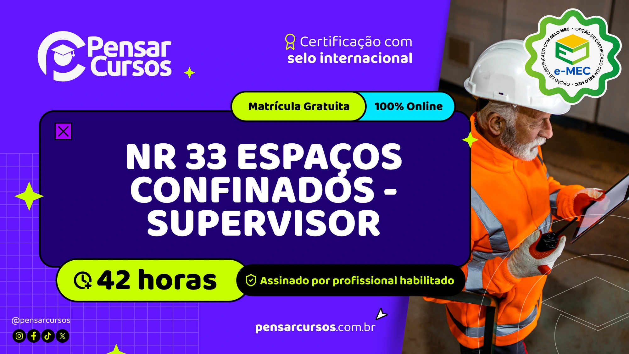 NR 33 Espaços Confinados - Supervisor