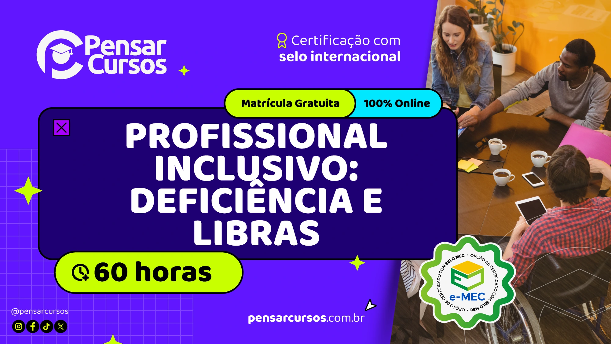 Profissional Inclusivo: Deficiência e Libras