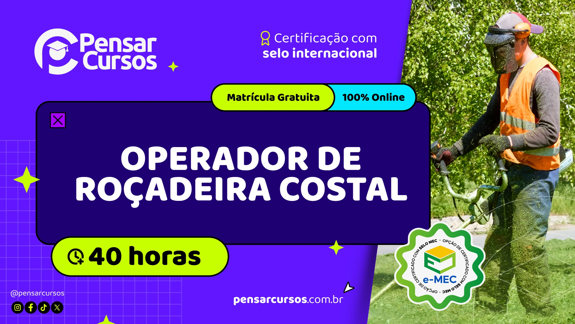  Operador de Roçadeira Costal