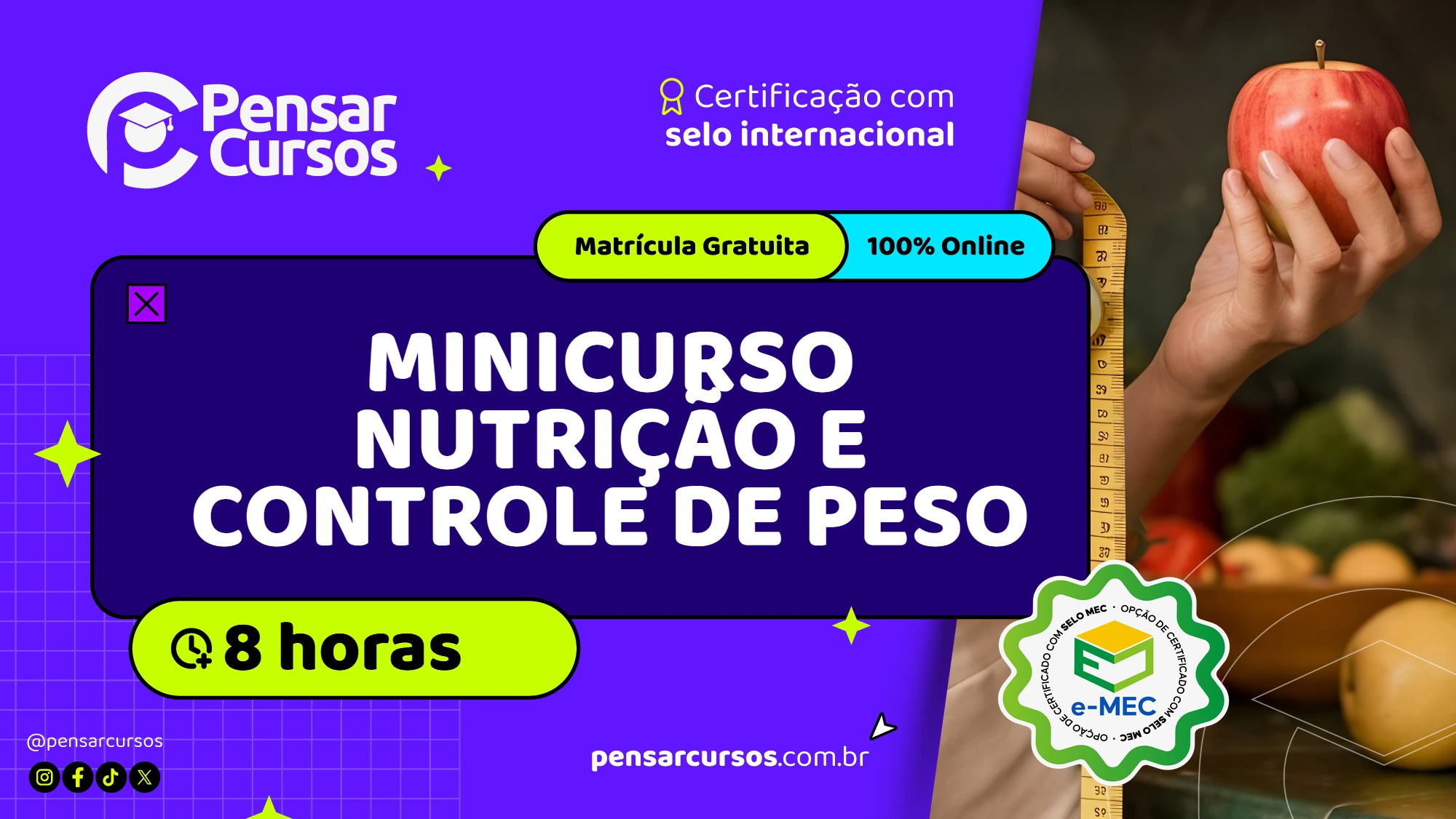 Minicurso Nutrição e Controle de Peso 