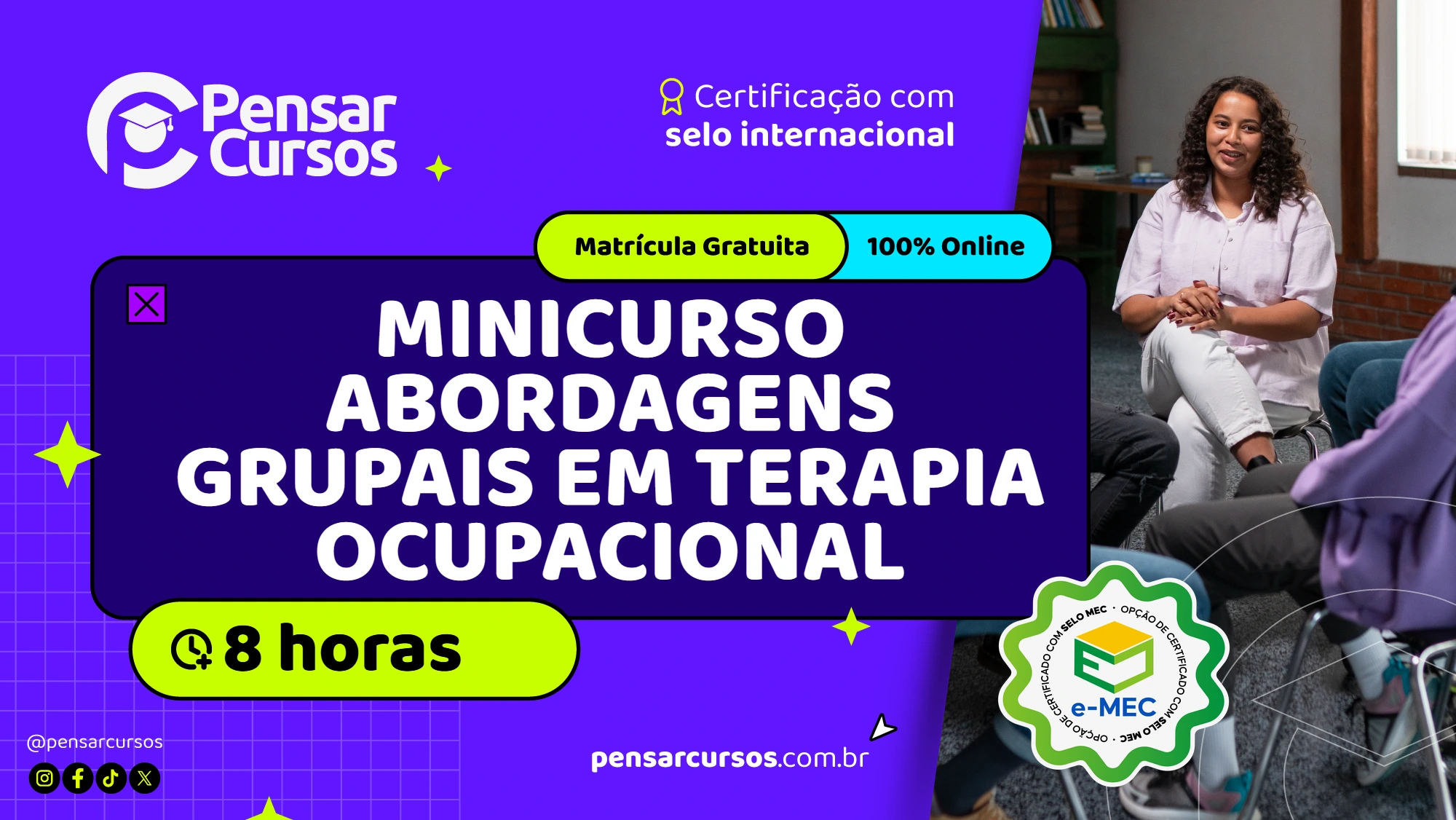 Minicurso Abordagens Grupais em Terapia Ocupacional