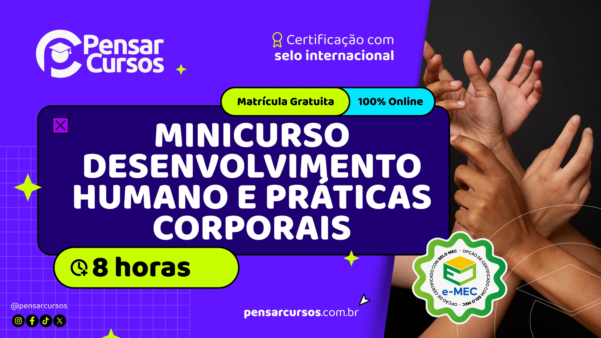 Minicurso Desenvolvimento Humano e Práticas Corporais 