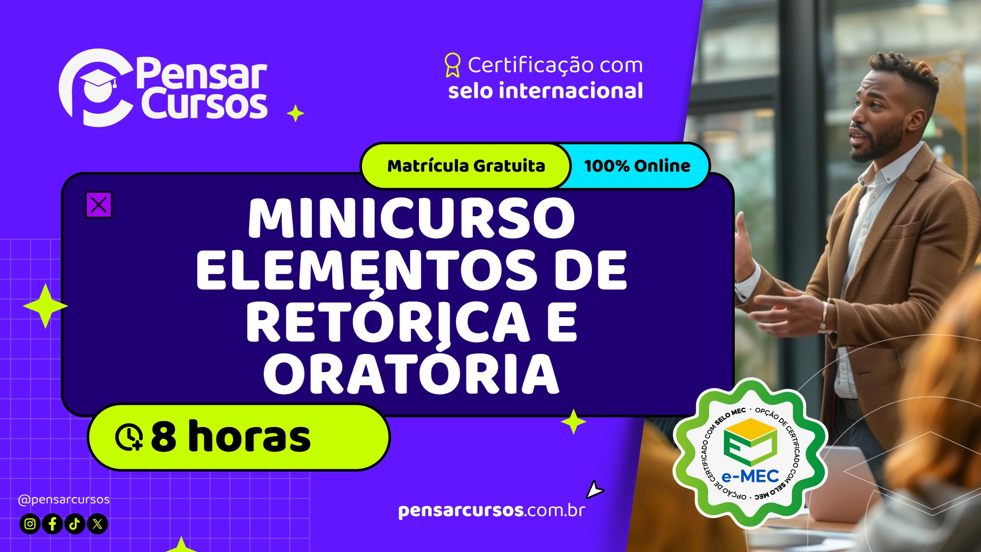 Minicurso Elementos de Retórica e Oratória