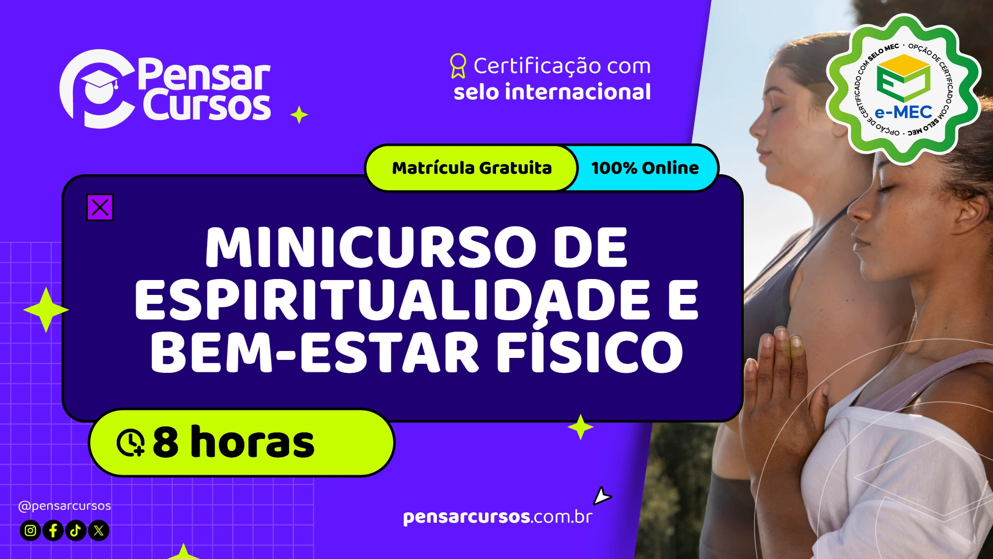Minicurso de Espiritualidade e Bem-estar Físico