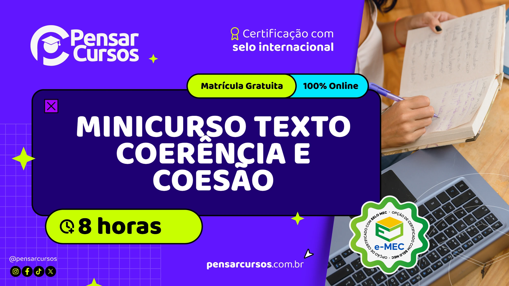 Minicurso Texto Coerência e Coesão
