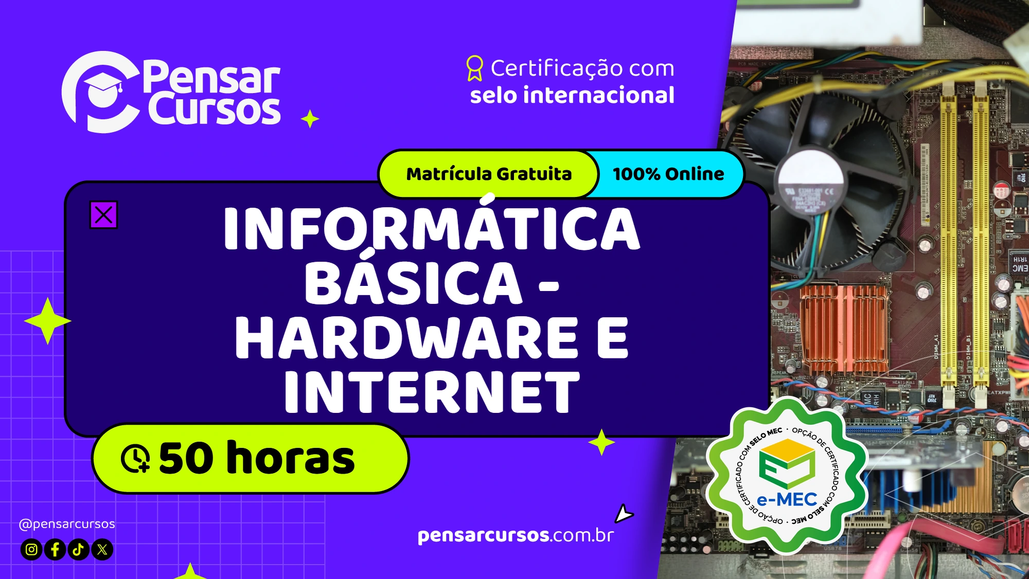 Curso Informática Básica - Hardware e Internet