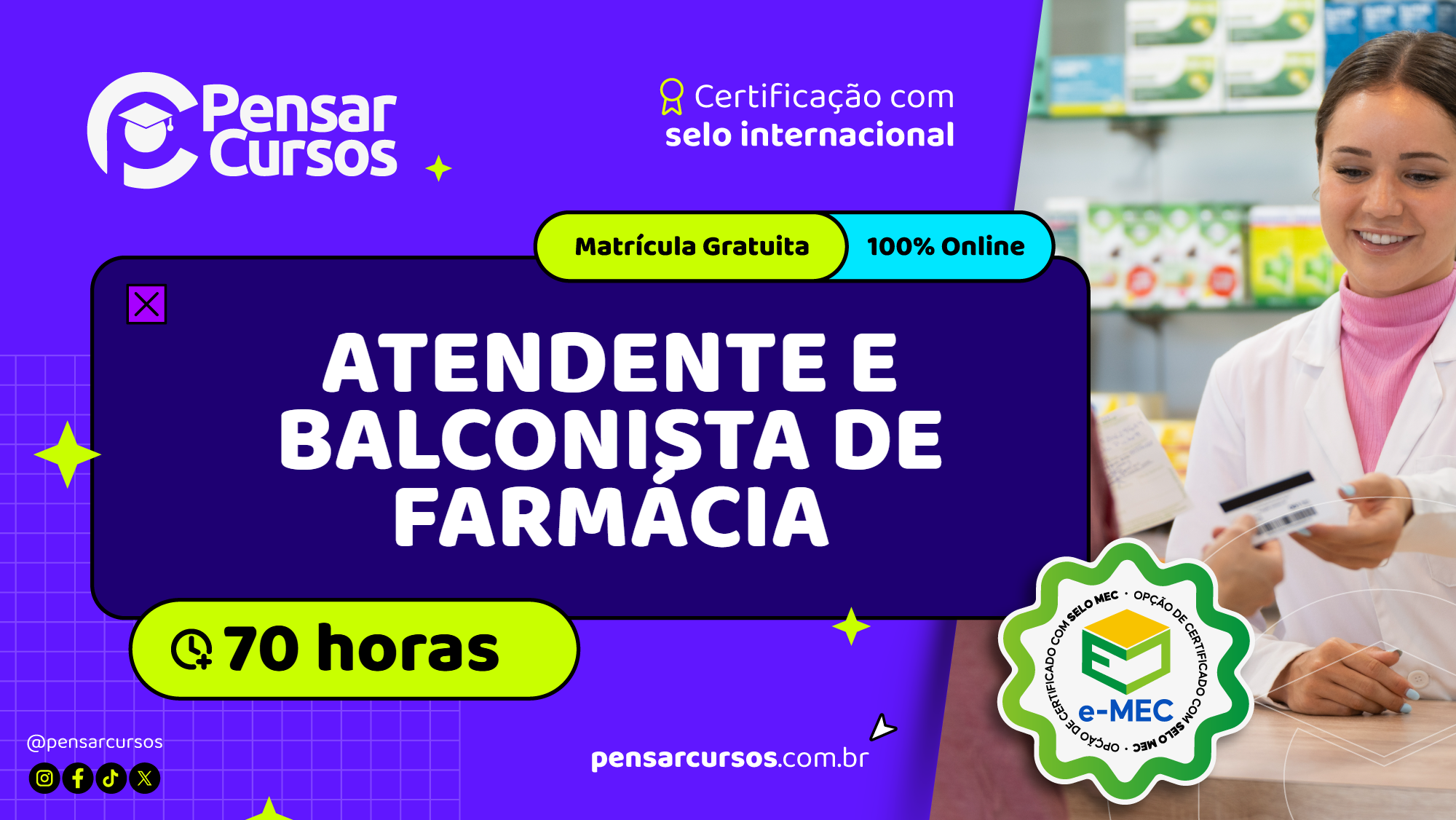 Atendente e Balconista de Farmácia