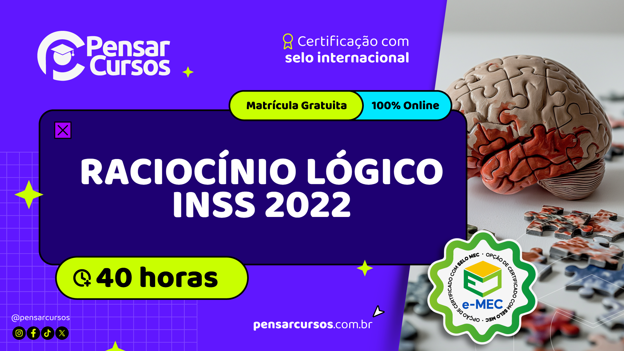 Raciocínio Lógico INSS 2022