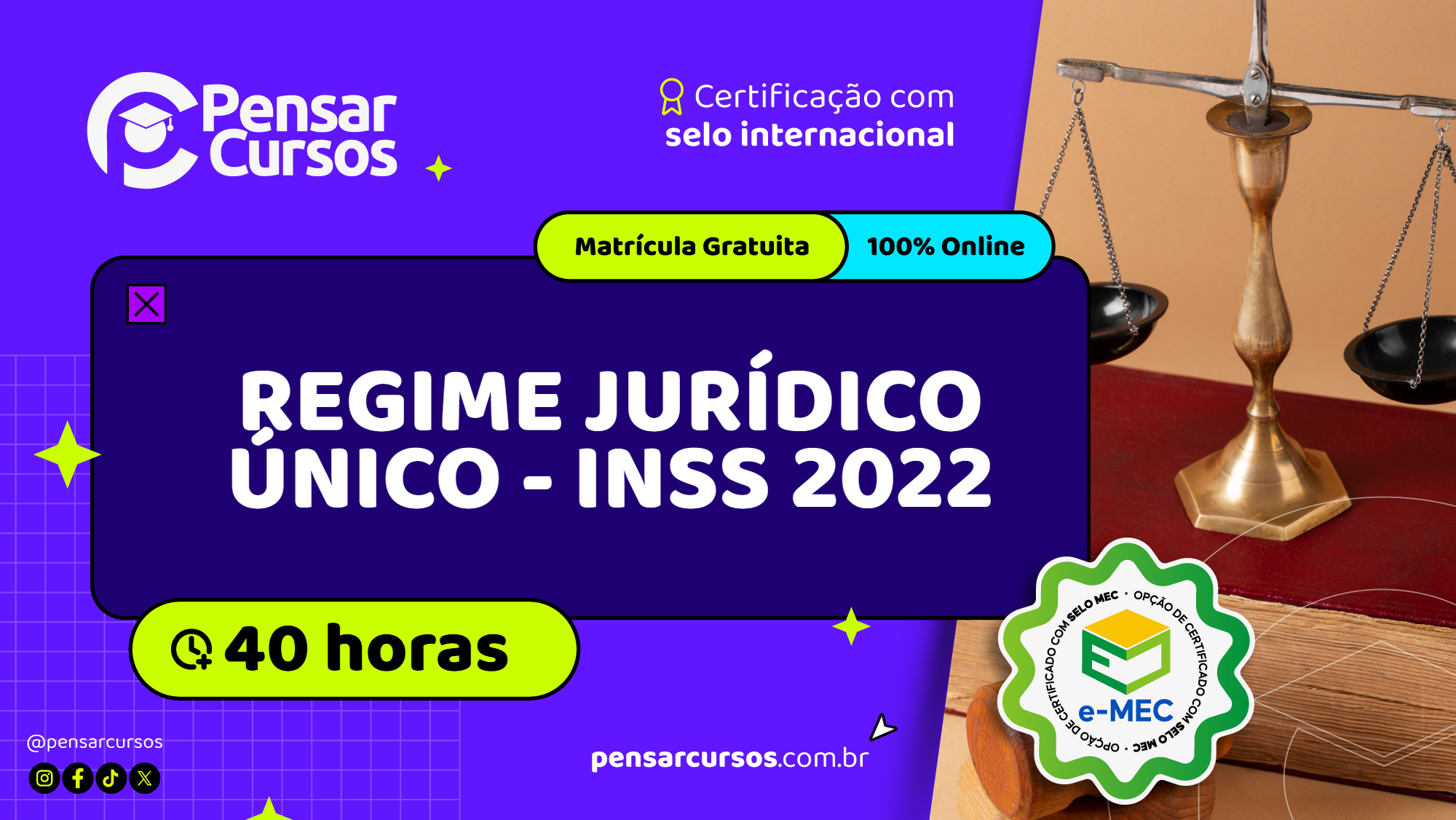 Regime Jurídico Único - INSS 2022