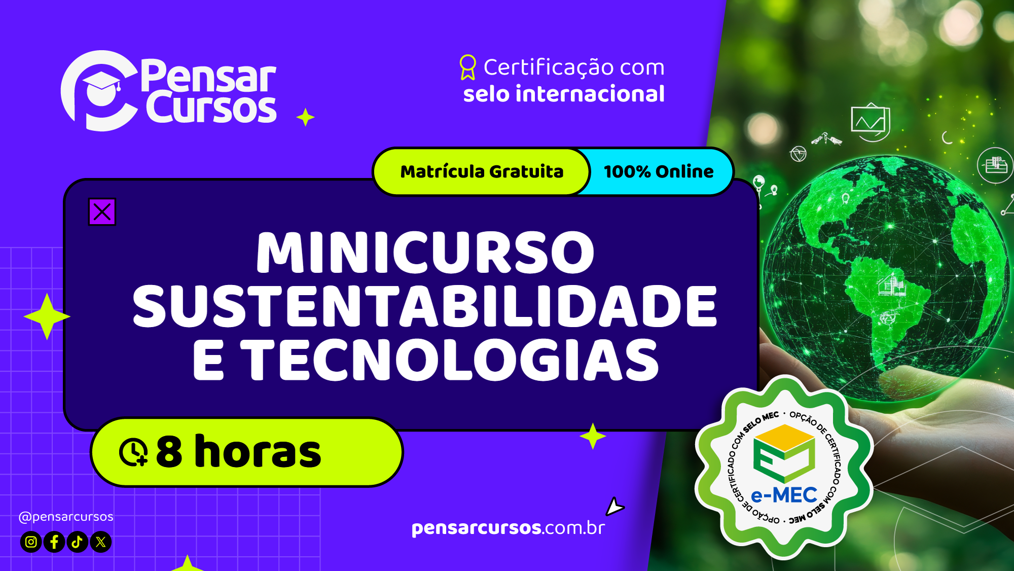 Minicurso Sustentabilidade e Tecnologias 