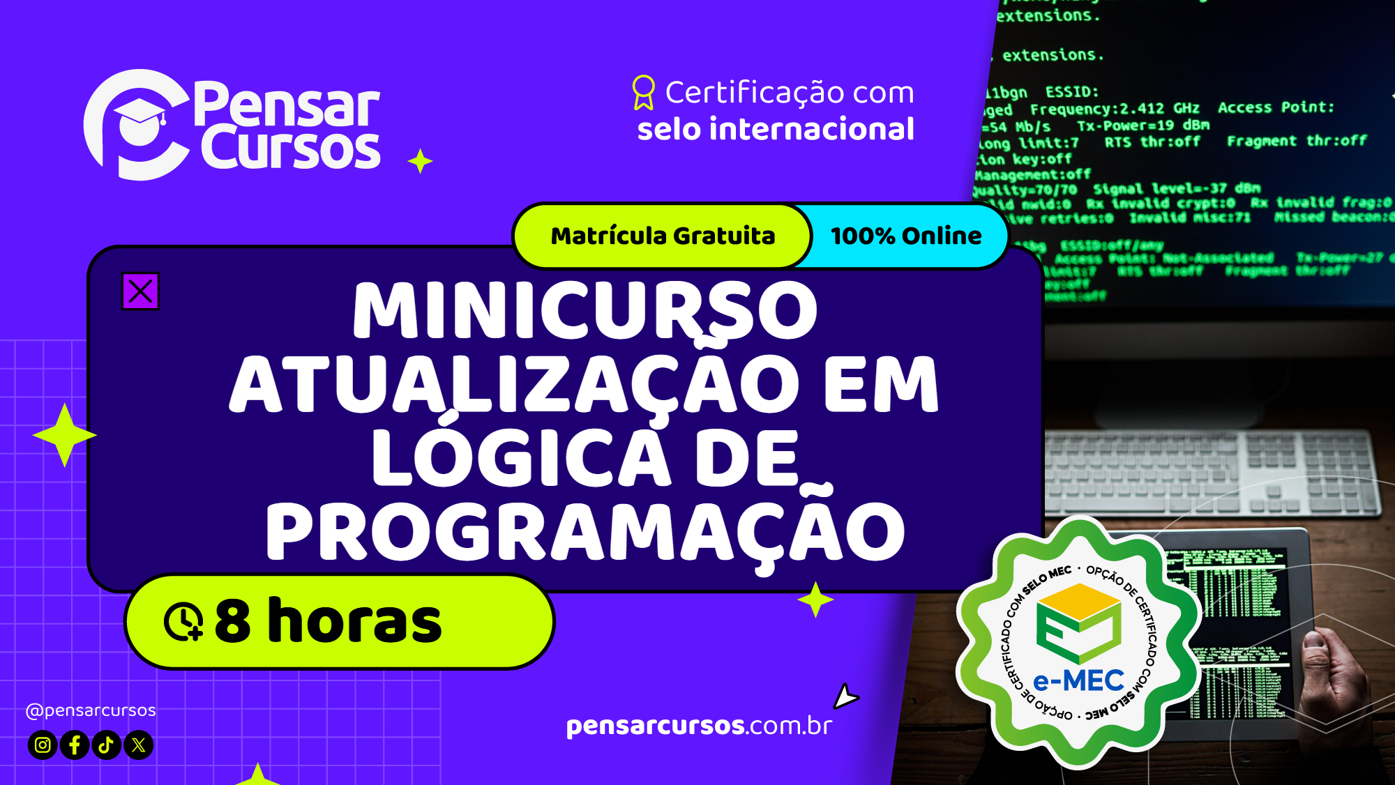 Minicurso Atualização em Lógica de Programação