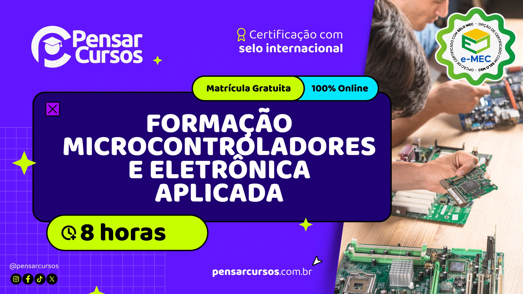Minicurso Formação Microcontroladores e Eletrônica Aplicada 