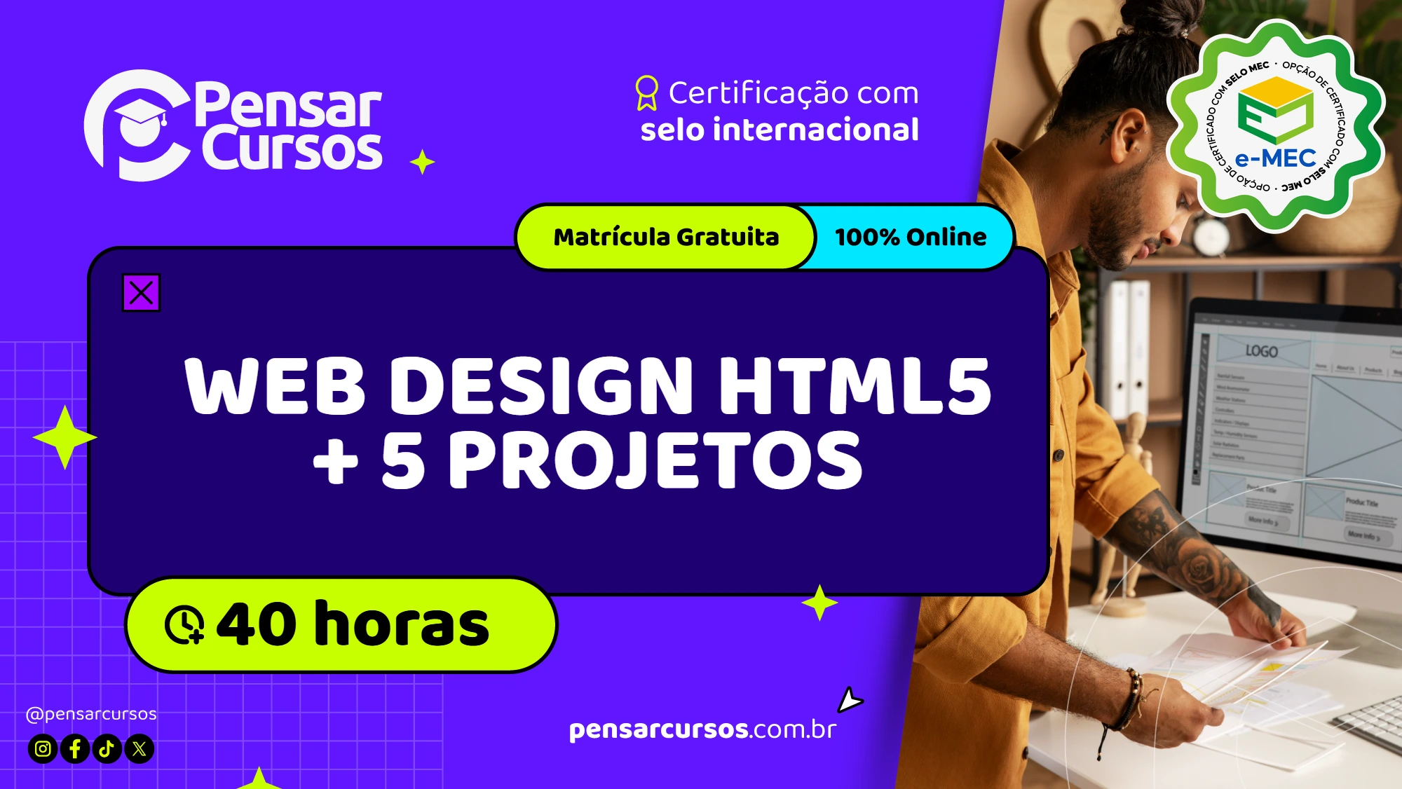 Web Design HTML5 + 5 Projetos