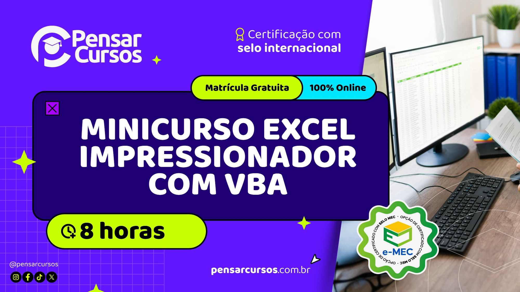 Minicurso Excel Impressionador com VBA