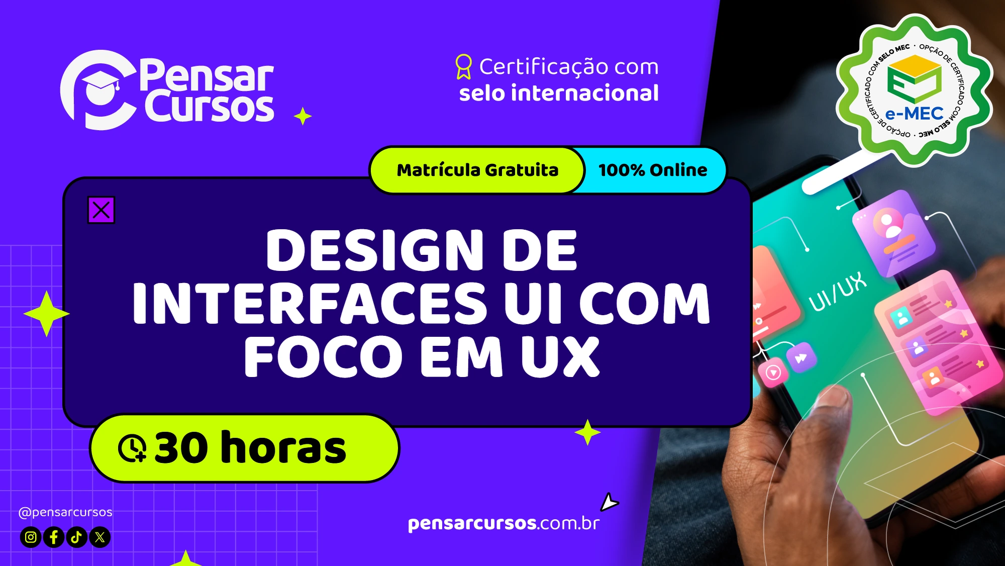 Design de Interfaces UI com foco em UX 