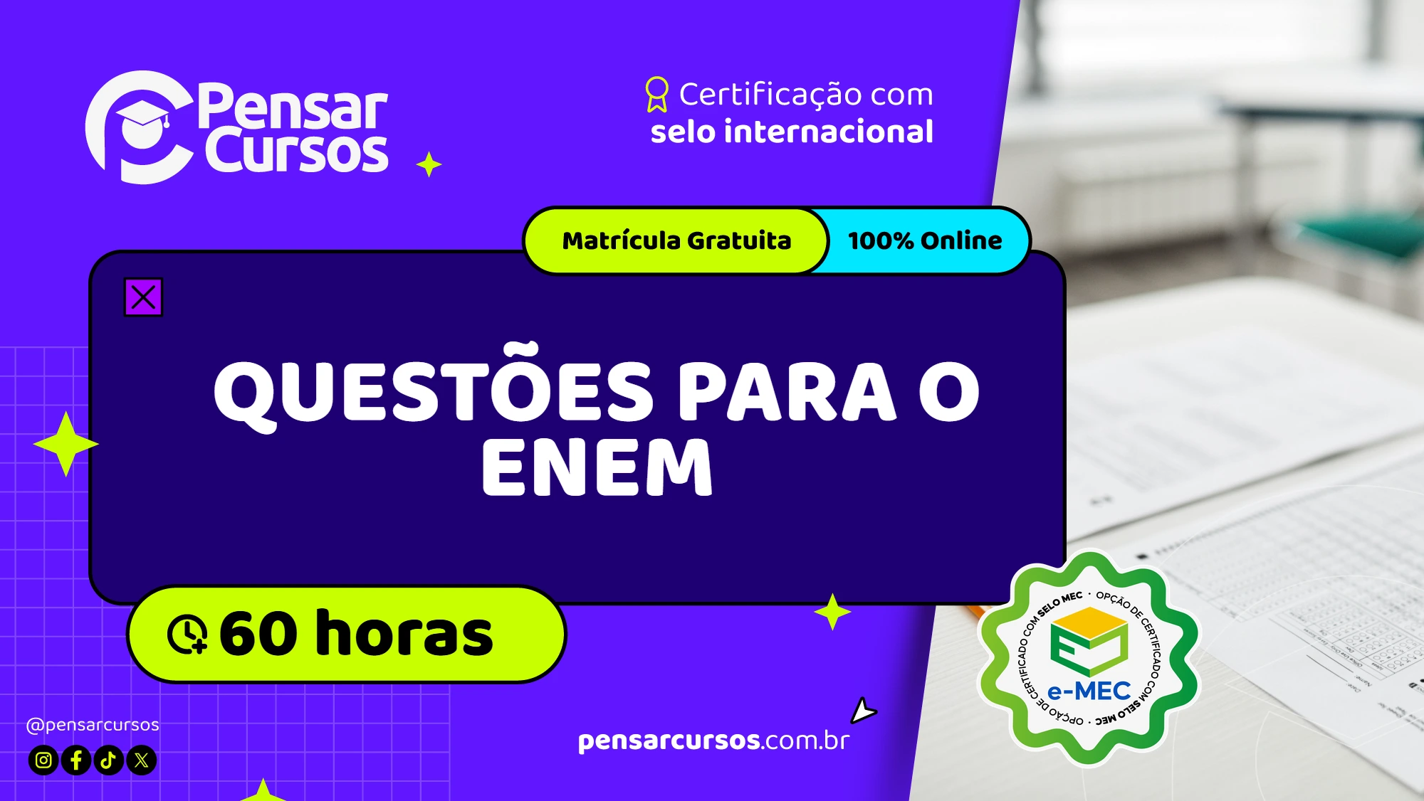 Questões para o Enem