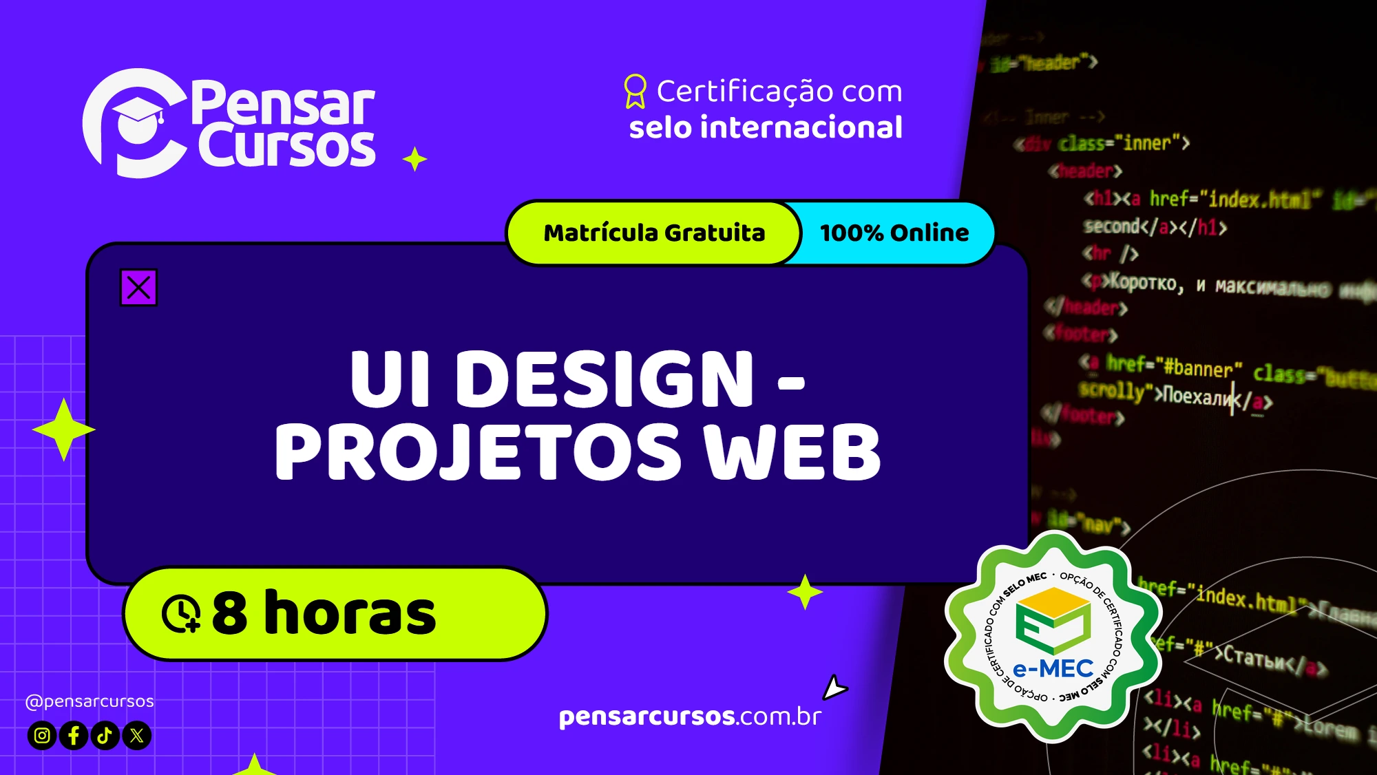 Minicurso UI Design - Projetos Web