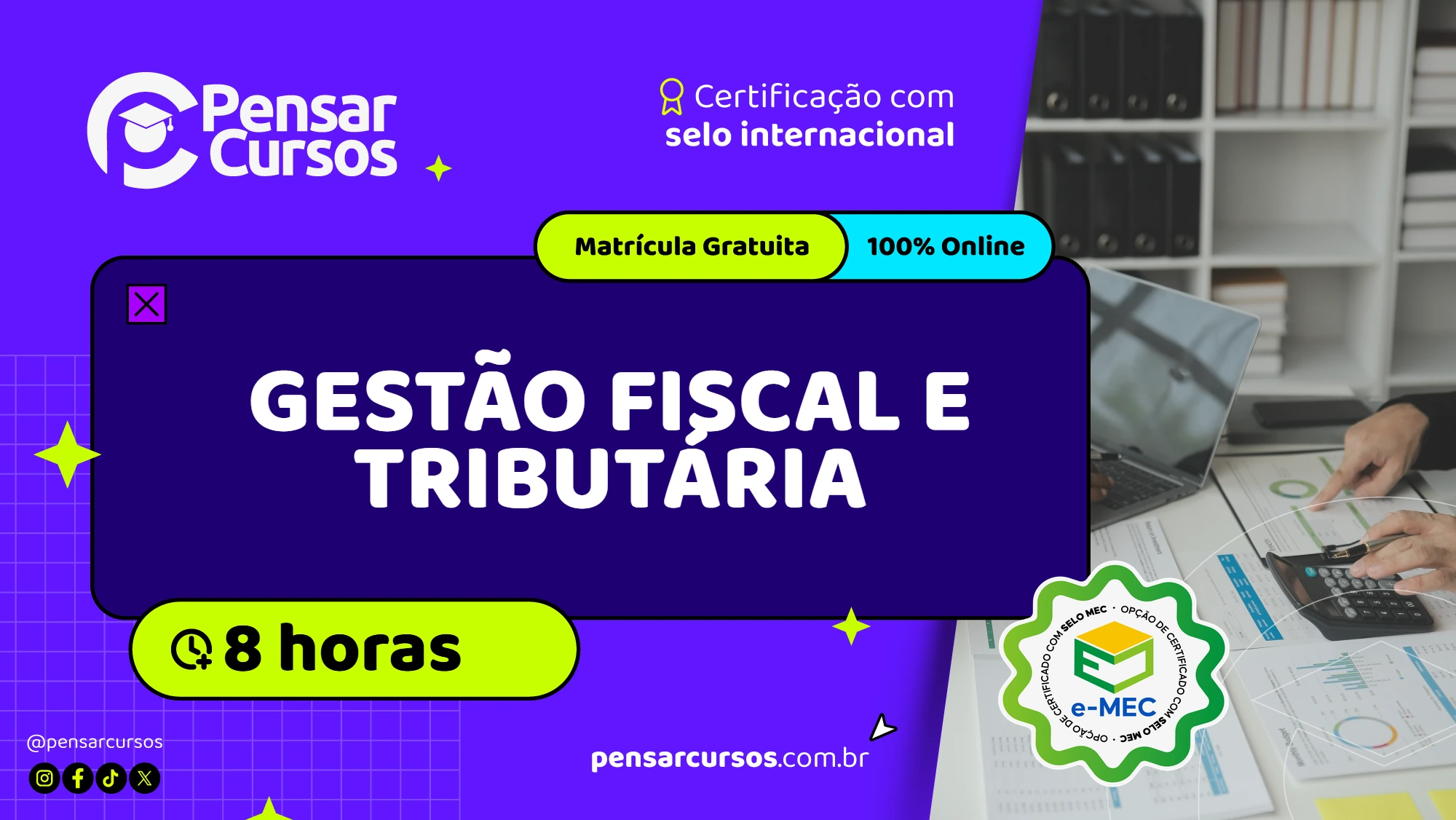 Minicurso Gestão Fiscal e Tributária