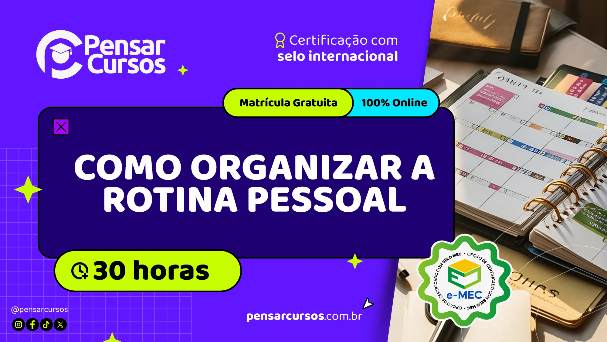 Como Organizar a Rotina Pessoal