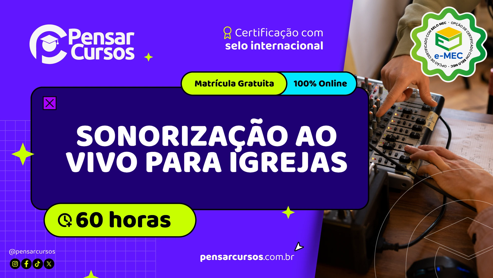 Sonorização ao Vivo para Igrejas