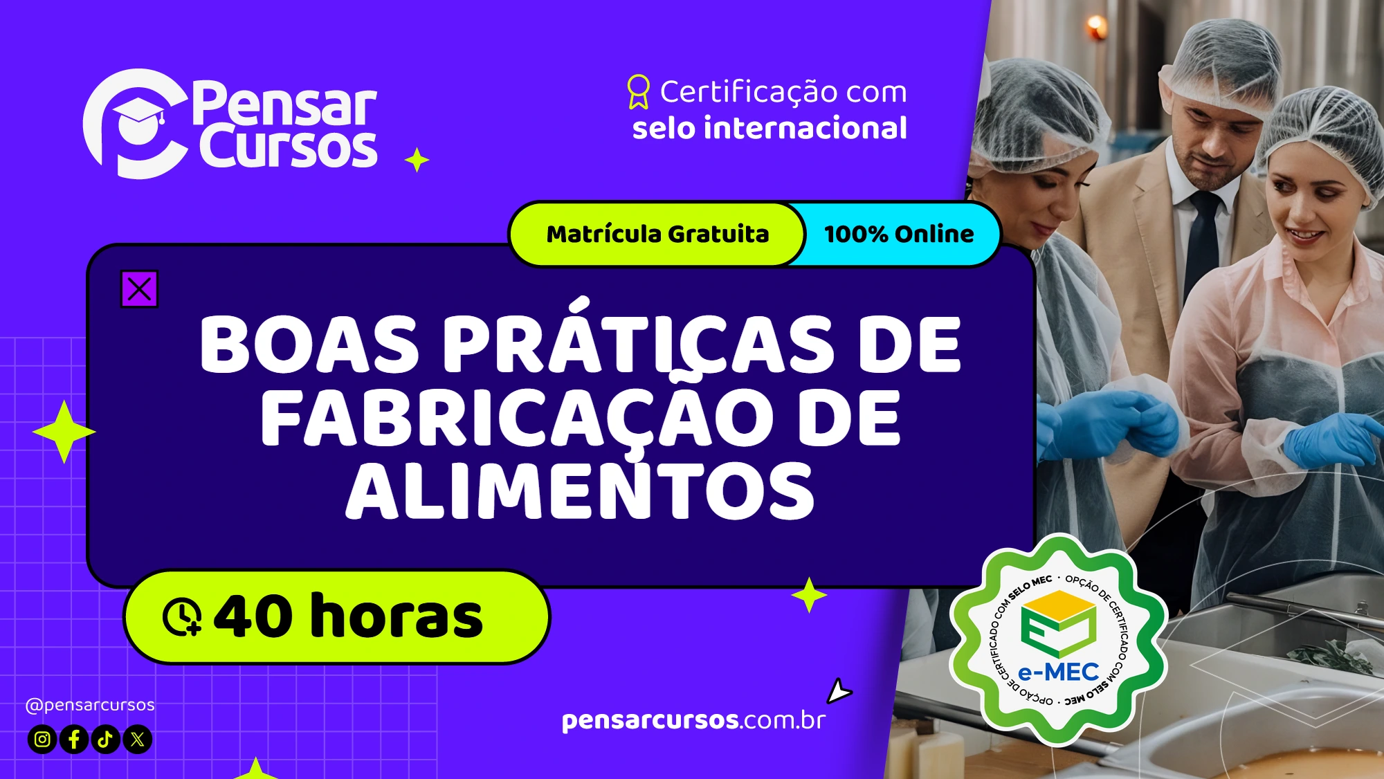 Boas Práticas de Fabricação de Alimentos
