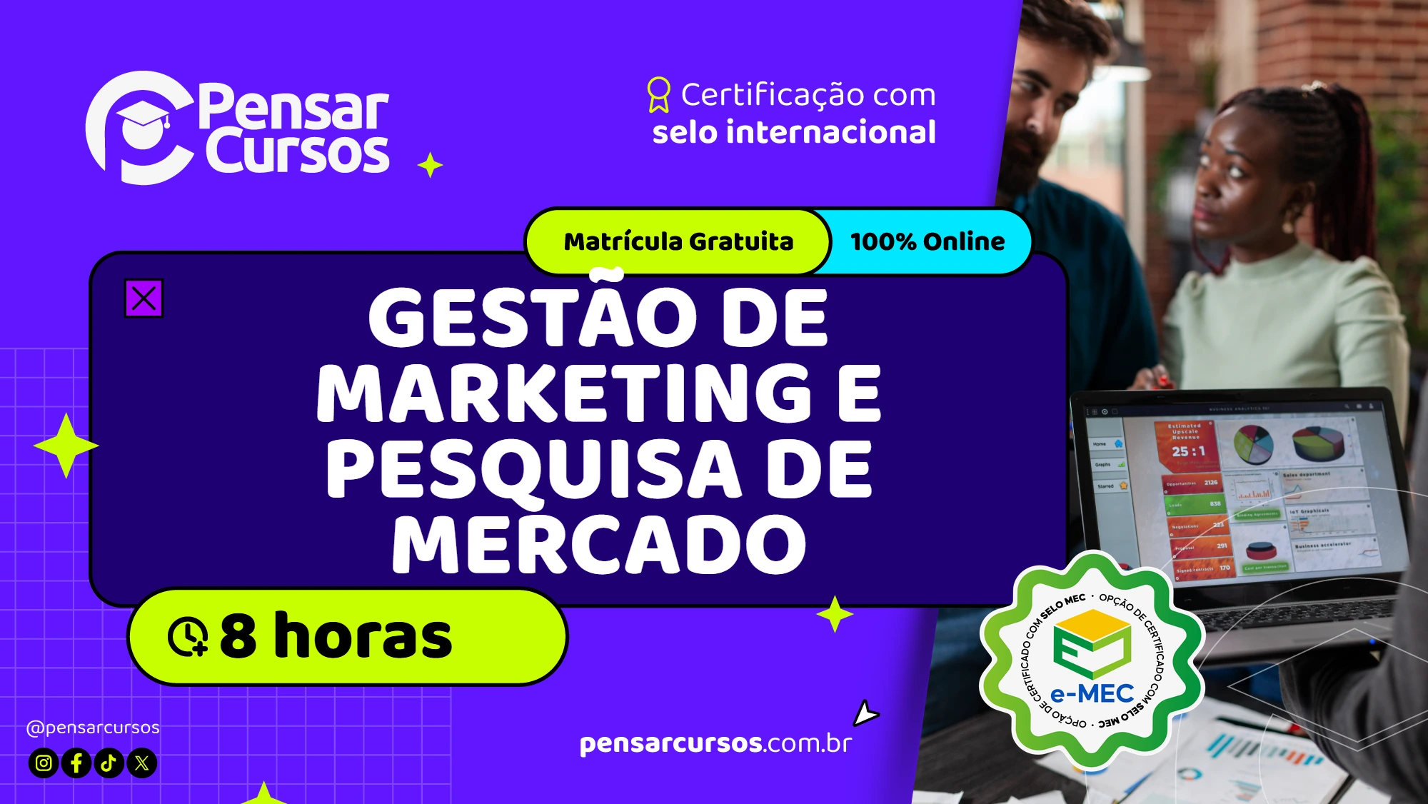 Minicurso Gestão de Marketing e Pesquisa de Mercado