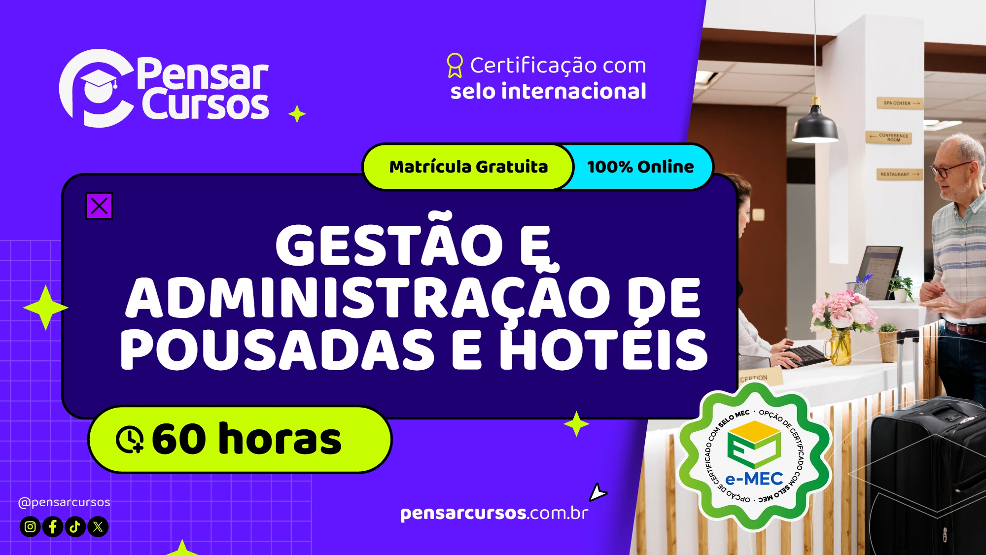 Gestão e Administração de Pousadas e Hotéis