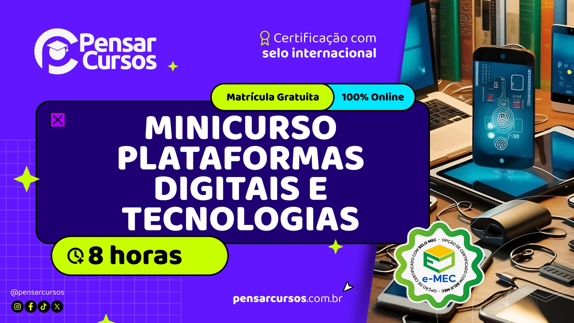 Minicurso Plataformas Digitais e Tecnologias