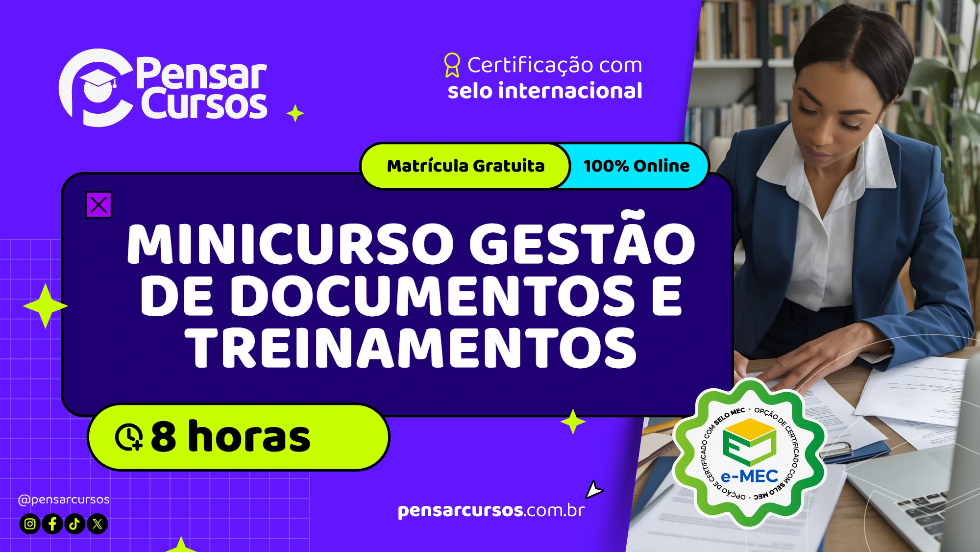 Minicurso Gestão de Documentos e Treinamentos