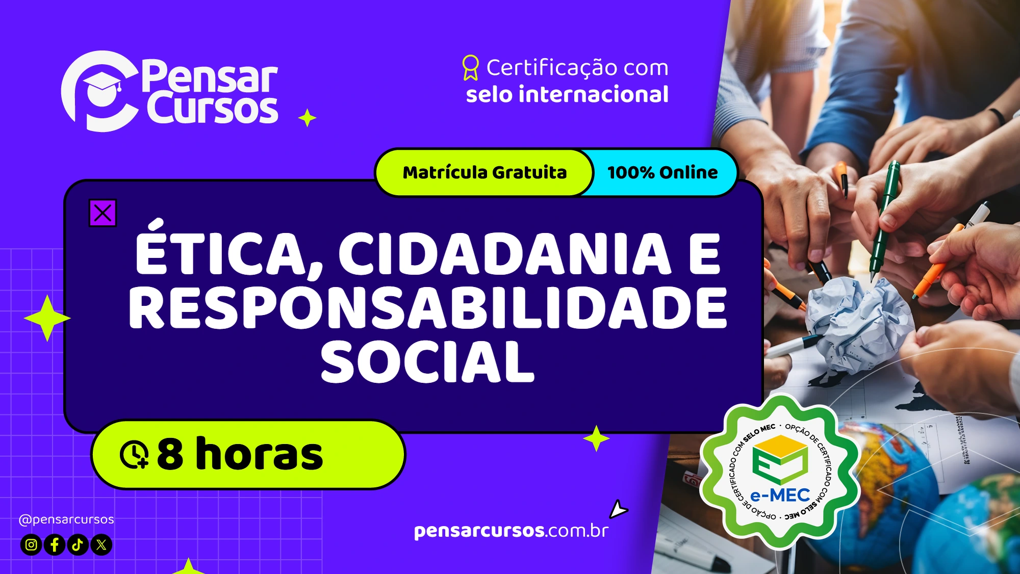 Minicurso Ética, Cidadania e Responsabilidade Social