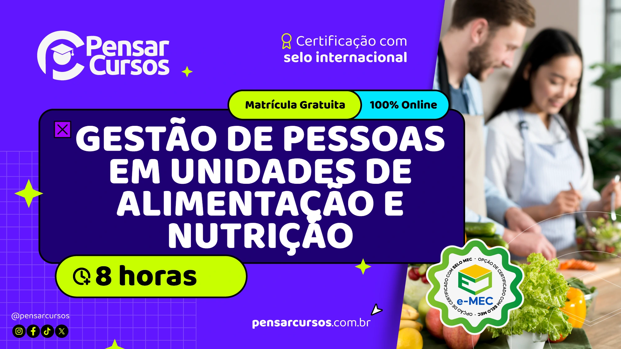 Minicurso Gestão de Pessoas em Unidades de Alimentação e Nutrição