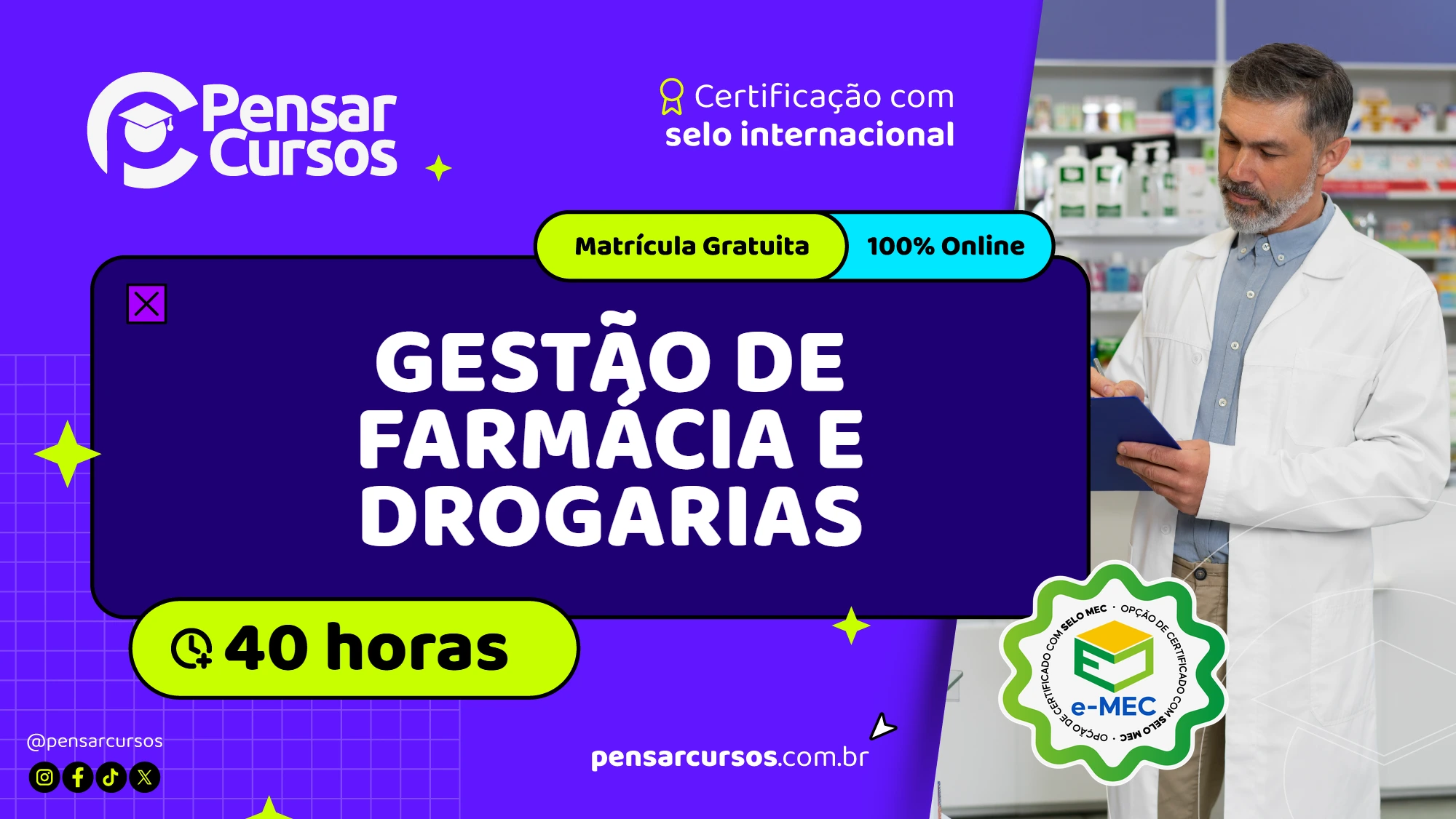 Gestão de Farmácia e Drogarias