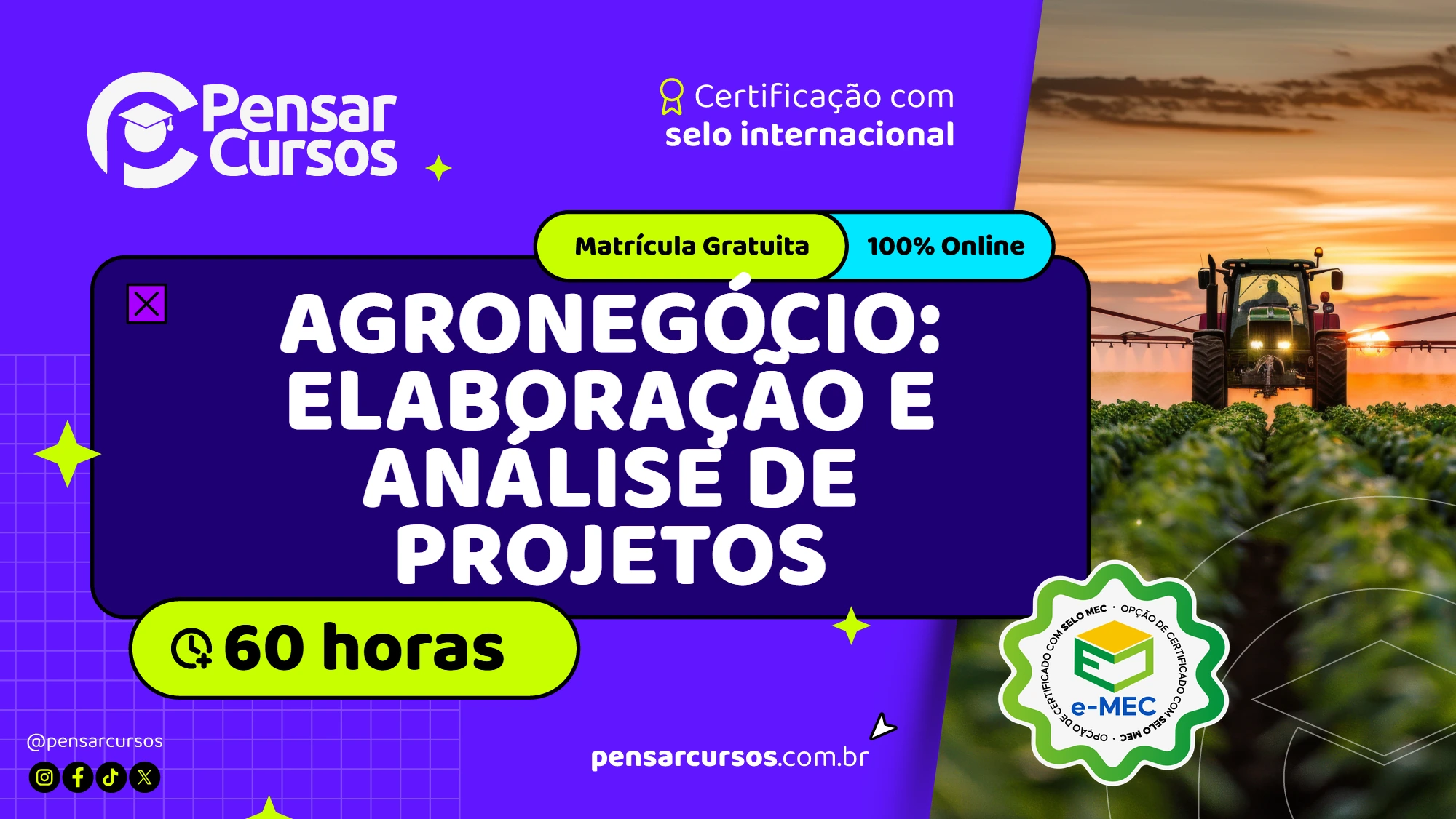 Agronegócio: Elaboração e Análise de Projetos 