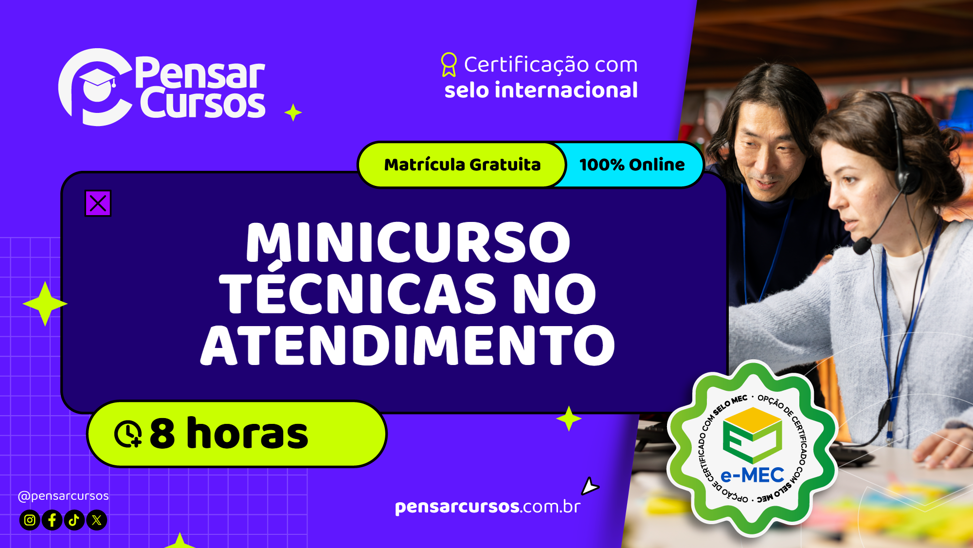 Minicurso Técnicas no Atendimento